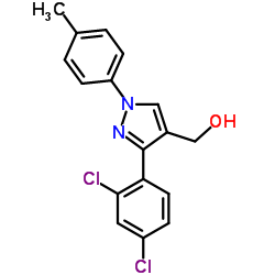 (3-(2,4-DICHLOROPHENYL)-1-P-TOLYL-1H-PYRAZOL-4-YL)METHANOL结构式