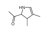 1-(3,4-dimethyl-2,3-dihydro-1H-pyrrol-2-yl)ethanone结构式