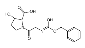 (2S,3S)-3-hydroxy-1-[2-(phenylmethoxycarbonylamino)acetyl]pyrrolidine-2-carboxylic acid结构式