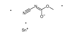 methyl N-cyano-N-trimethylstannylcarbamate结构式