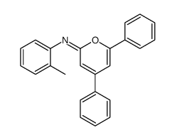 N-(2-methylphenyl)-4,6-diphenylpyran-2-imine结构式
