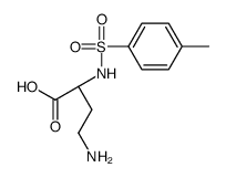 (2S)-4-amino-2-[(4-methylphenyl)sulfonylamino]butanoic acid结构式