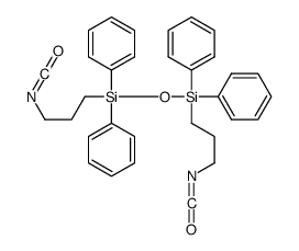 3-isocyanatopropyl-[3-isocyanatopropyl(diphenyl)silyl]oxy-diphenylsilane Structure