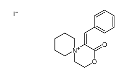 5-benzylidene-3-oxa-6-azoniaspiro[5.5]undecan-4-one,iodide结构式
