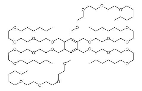 Hexakis-(2,5,8,11-tetraoxaheptadecyl)-benzol Structure