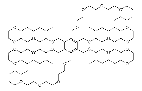 Hexakis-(2,5,8,11-tetraoxaheptadecyl)-benzol结构式