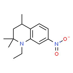 1-Ethyl-1,2,3,4-tetrahydro-2,2,4-trimethyl-7-nitroquinoline Structure