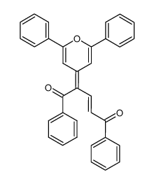 1,5-diphenyl-4-(2,6-diphenylpyran-4-ylidene)-2-pentene-1,5-dione结构式