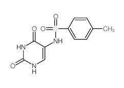 N-(2,4-dioxo-1H-pyrimidin-5-yl)-4-methyl-benzenesulfonamide结构式