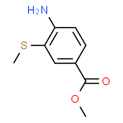 Benzoic acid, 4-amino-3-(methylthio)-, methyl ester (9CI) Structure