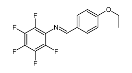 1-(4-ethoxyphenyl)-N-(2,3,4,5,6-pentafluorophenyl)methanimine结构式
