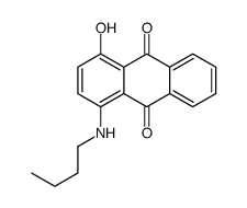 1-(butylamino)-4-hydroxyanthraquinone structure