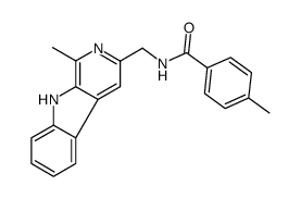 N-(1-Methyl-9H-pyrido[3,4-b]indol-3-ylmethyl)-4-methylbenzamide Structure
