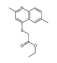ethyl 2-(2,6-dimethylquinolin-4-yl)sulfanylacetate Structure