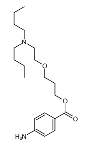 3-[β-(Dibutylamino)ethoxy]propyl=p-aminobenzoate结构式