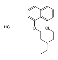 2-chloroethyl-ethyl-(2-naphthalen-1-yloxyethyl)azanium,chloride结构式