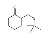 2-(tert-butylsulfanylmethyl)cyclohexan-1-one结构式