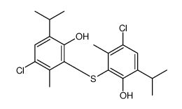 2,2'-thiobis[4-chloro-6-isopropyl-m-cresol] structure