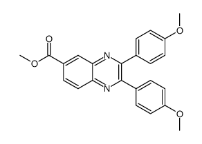 methyl 2,3-bis(4-methoxyphenyl)quinoxaline-6-carboxylate Structure