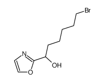 6-bromo-1-(1,3-oxazol-2-yl)hexan-1-ol结构式