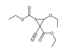 diethyl 2-cyano-3-ethoxyaziridine-1,2-dicarboxylate Structure