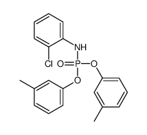 N-bis(3-methylphenoxy)phosphoryl-2-chloroaniline结构式