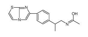 N-[2-(4-imidazo[2,1-b][1,3]thiazol-6-ylphenyl)propyl]acetamide结构式