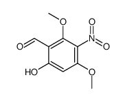 6-hydroxy-2,4-dimethoxy-3-nitrobenzaldehyde结构式