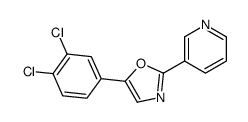 5-(3,4-dichlorophenyl)-2-pyridin-3-yl-1,3-oxazole Structure