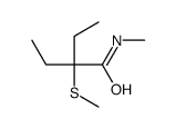 2-Ethyl-N-methyl-2-(methylthio)butyramide structure