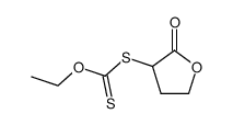 dithiocarbonic acid O-ethyl ester S-(2-oxotetrahydrofuran-3-yl) ester Structure