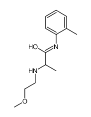 2-(2-methoxyethylamino)-N-(2-methylphenyl)propanamide结构式