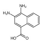 1-Naphthalenecarboxylicacid,3,4-diamino-(9CI) structure