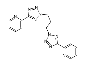 2-[2-[3-(5-pyridin-2-yltetrazol-2-yl)propyl]tetrazol-5-yl]pyridine Structure