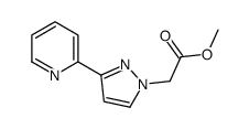 Methyl 2-(3-(pyridin-2-yl)-1H-pyrazol-1-yl)acetate structure