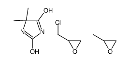 2-(chloromethyl)oxirane,5,5-dimethylimidazolidine-2,4-dione,2-methyloxirane Structure