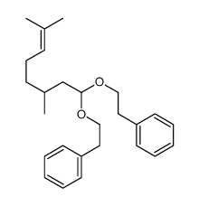 dihydrogeranial diphenethyl acetal Structure