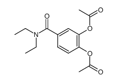 3,4-diacetoxy-benzoic acid diethylamide结构式