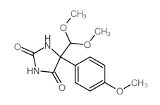 2,4-Imidazolidinedione,5-(dimethoxymethyl)-5-(4-methoxyphenyl)-结构式