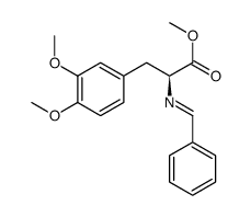 methyl (S)-2-(benzylideneamino)-3-(3,4-dimethoxyphenyl)propanoate结构式