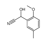 Mandelonitrile, 2-methoxy-5-methyl- (5CI)结构式