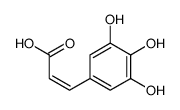 (E)-3-(3,4,5-三羟基苯基)丙烯酸结构式