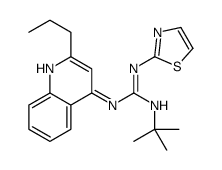 2-tert-butyl-1-(2-propylquinolin-4-yl)-3-(1,3-thiazol-2-yl)guanidine Structure