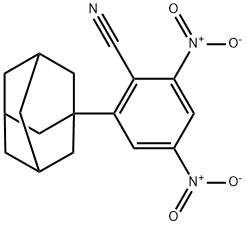 2,4-Dinitro-6-(tricyclo[3.3.1.13,7]decan-1-yl)benzonitrile结构式