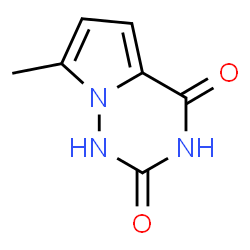 Pyrrolo[2,1-f][1,2,4]triazine-2,4(1H,3H)-dione, 7-methyl- (9CI) Structure