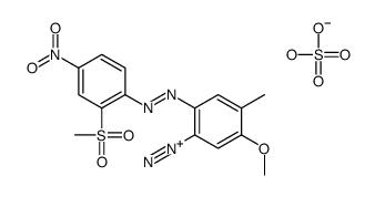 5-methoxy-4-methyl-2-[[2-(methylsulphonyl)-4-nitrophenyl]azo]benzenediazonium hydrogen sulphate结构式