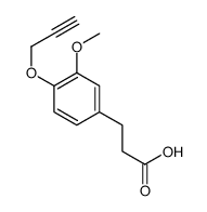 3-(3-methoxy-4-prop-2-ynoxyphenyl)propanoic acid Structure