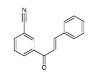 3-(3-phenylprop-2-enoyl)benzonitrile Structure