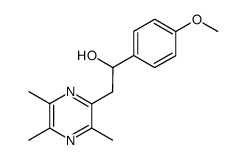 2-[2-Hydroxy-2-(p-methoxyphenyl)ethyl]-3,5,6-trimethylpyrazine结构式