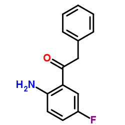 1-(2-Amino-5-fluorophenyl)-2-phenylethanone结构式